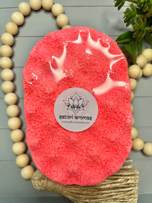 Cherry Bakewell Soap Sponge