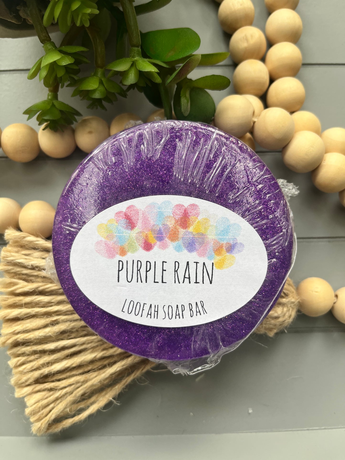 Purple Rain Loofah Soap